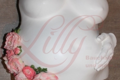 Gipsabdruck Babybauch Neubrandenburg Mecklenburg Premium Blumen Lilly-ART